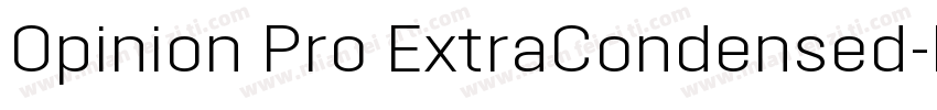 Opinion Pro ExtraCondensed字体转换